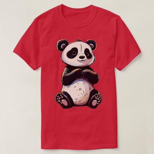 Grapny schattige Panda 1 T-shirt (Design voorkant)