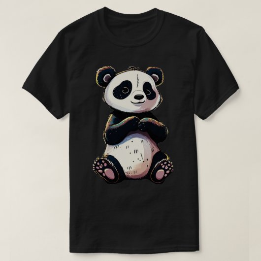 Grapny schattige Panda 1 T-shirt (Design voorkant)