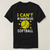 Grapny Softball die ik mijn dochter vergiet heeft  T-shirt (Design voorkant)
