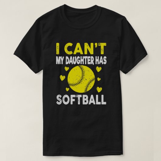 Grapny Softball die ik mijn dochter vergiet heeft T-shirt (Design voorkant)