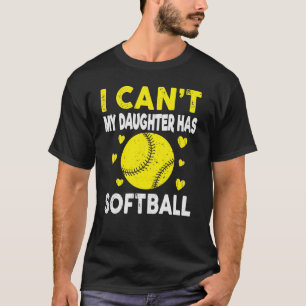 Grapny Softball die ik mijn dochter vergiet heeft  T-shirt