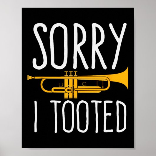 Grapny Sorry dat ik de Trumpet Band heb getookt Poster (Voorkant)