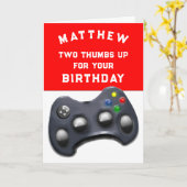Grapny Video Gamer Birthday Kaart (Gele Bloem)