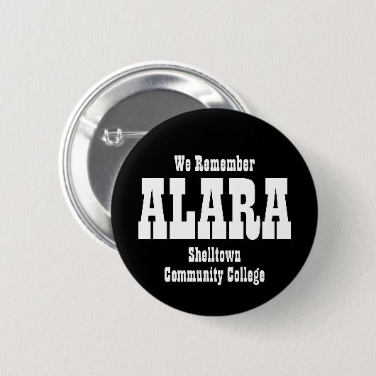 Grapny We herinneren ons ALARA Ronde Button 5,7 Cm (Voorkant /achterkant)