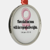 Grapny Weemens Rights Quote Metalen Ornament (Rechts)