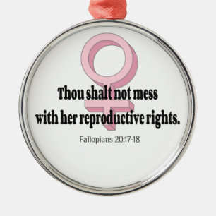 Grapny Weemens Rights Quote Metalen Ornament