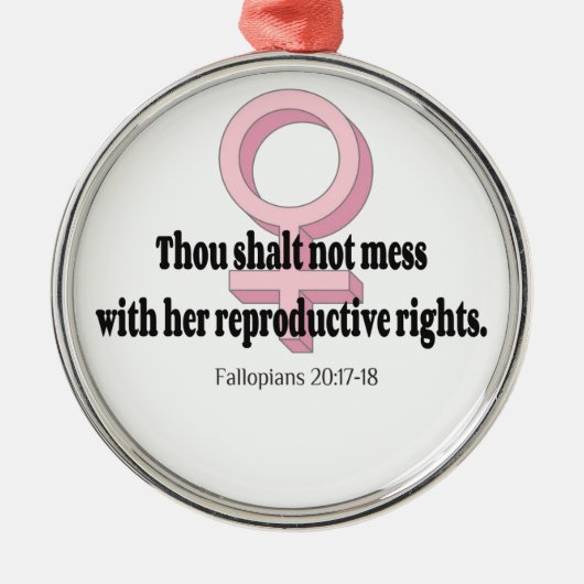 Grapny Weemens Rights Quote Metalen Ornament (Voorkant)