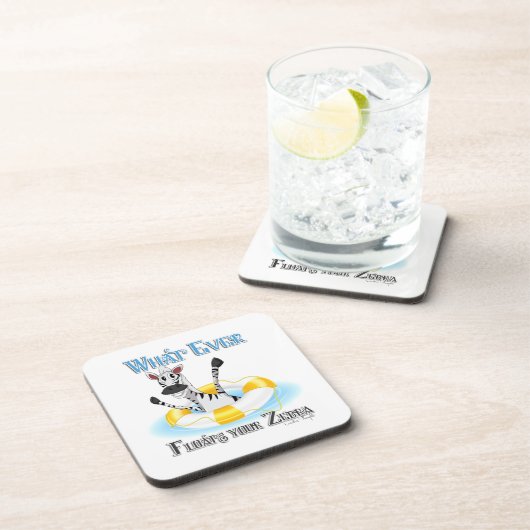 Grapny What Floats you Zebra Bier Onderzetter (Rechterzijde)