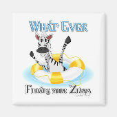 Grapny What Floats you Zebra Magneet (Voorkant)