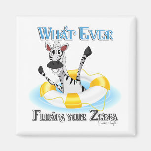 Grapny What Floats you Zebra Magneet