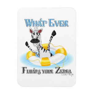 Grapny What Floats you Zebra Magneet