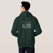 Grapny White All Mars Trekking Adventure Text Hoodie (Achterkant volledig)