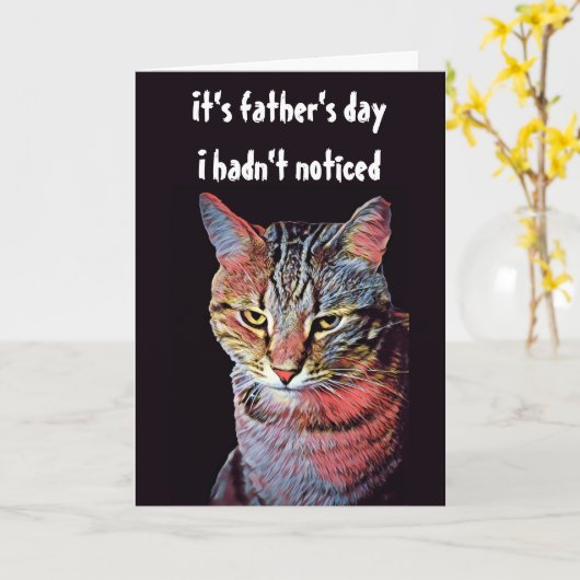 Grappa Kat Vaderdag Kaart (Gele Bloem)