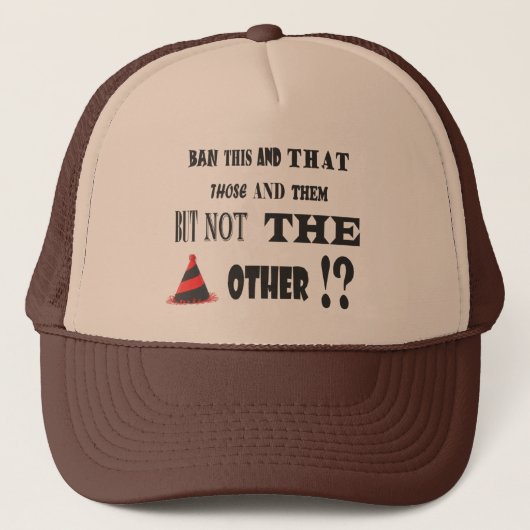 GRAPPEN GRAPPIGE GRAPHICS OVER HET VERBIEDEN VAN D TRUCKER PET (Voorkant)