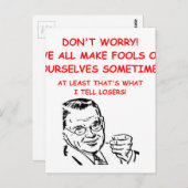 grappen over games en sport briefkaart (Voorkant / Achterkant)