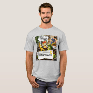 Grappen over kauwgomverpakkingen t-shirt