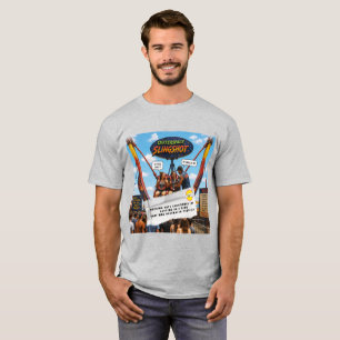 Grappen over kauwgomverpakkingen t-shirt