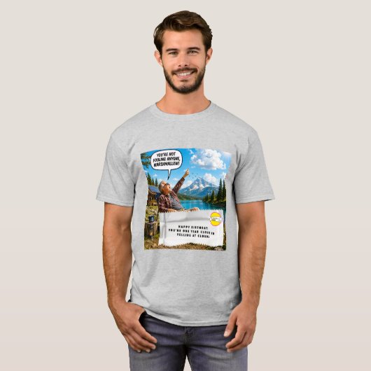 Grappen over kauwgomverpakkingen t-shirt (Voorkant volledig)