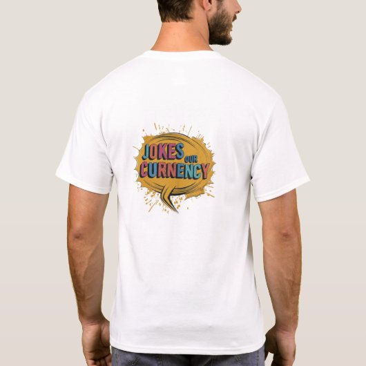 Grappen over onze valuta t-shirt (Achterkant)