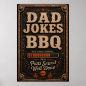 Grappen van papa BBQ Poster (Voorkant)