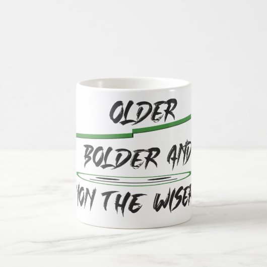 Grappenboodschap over leeftijdsbeelden en woorden koffiemok (Center)