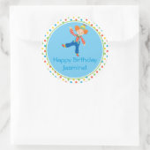 grappenmaker | Circusthema | Gepersonaliseerd Ronde Sticker (Tas)