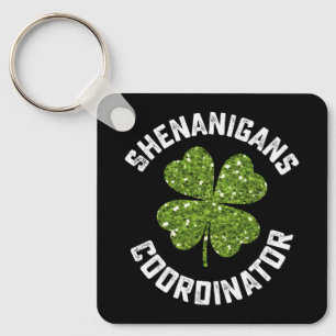 Grappenmaker Coördinator Funny St Patrick's Day Sleutelhanger