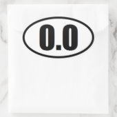 Grappig 0.0 runner sticker (Tas)