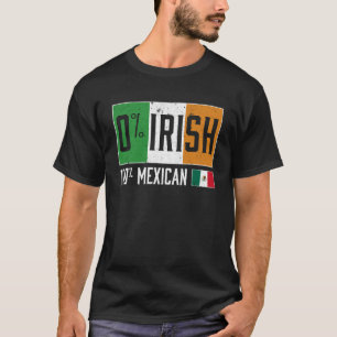 Grappig 0 IERS 100 Mexicaans ST PATRICK'S DAY Retr T-shirt