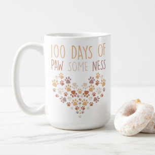 Grappig 100 dagen van Paw Sommige Ness 100 dagen v Koffiemok