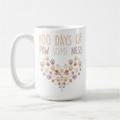 Grappig 100 dagen van Paw Sommige Ness 100 dagen v Koffiemok (Links)
