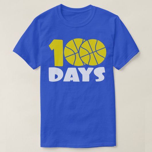 Grappig 100 dagen van schoolvoetbal t-shirt (Design voorkant)