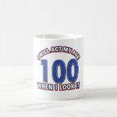 Grappig 100-jarig design koffiemok (Center)