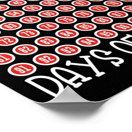 Grappig 100ste dag van de schoolleraar Kinder 100  Poster (Hoek)