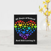 Grappig 100ste schooldag shirt leraar hart waarde kaart (Gele Bloem)