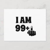 Grappig 100ste verjaardagscadeau, 99 Plus één Briefkaart (Voorkant)