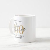 Grappig 100ste verjaardagscadeau koffiemok (Voorkant links)