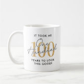 Grappig 100ste verjaardagscadeau koffiemok (Links)