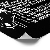 Grappig 10 dingen die ik wil in het leven Grappige Poster (Hoek)