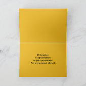 Grappig 12e klas school Afstuderen gefeliciteerd Kaart (Binnen)