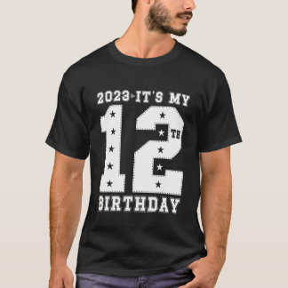Grappig 12e verjaardag ontwerp Het is mijn 12 verj T-shirt