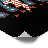 Grappig 1776 4th of July Amerikaanse Vlag Mannen V Poster (Hoek)