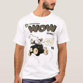 Grappig 1940's WOW comics T-shirt  (Voorkant)