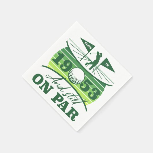 Grappig 1953 Golfer 70e verjaardag Servet (Hoek)
