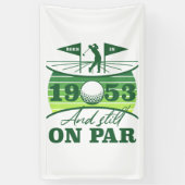 Grappig 1953 Golfer 70e verjaardag Spandoek (Verticaal)