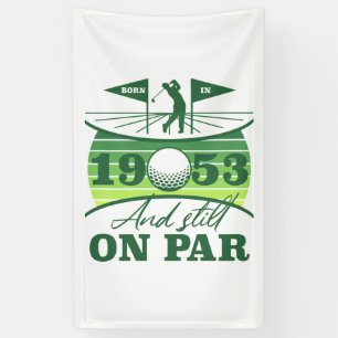 Grappig 1953 Golfer 70e verjaardag Spandoek