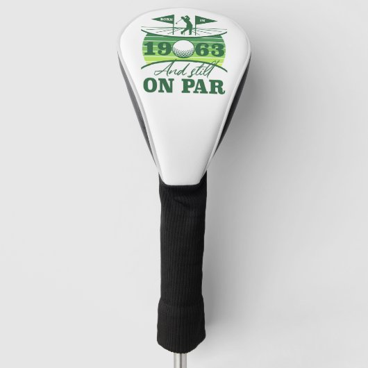 Grappig 1963 Golfer 60e verjaardag Golfheadcover (Voorkant)