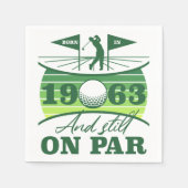 Grappig 1963 Golfer 60e verjaardag Servet (Voorkant)