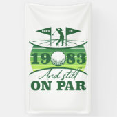 Grappig 1983 Golfer 40e verjaardag Spandoek (Verticaal)