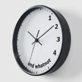 Grappig 1 2 3 4 en whatnot Klok (Hoek)